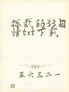 总裁的33日索情txt下载
