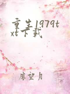 重生1979txt下载