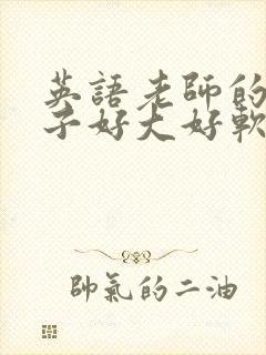 英语老师的小兔子好大好软水