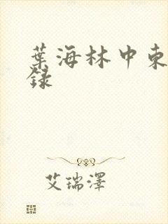 叶海林中东风云录