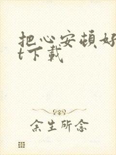 把心安顿好txt下载