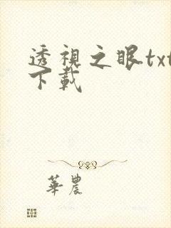 透视之眼txt下载