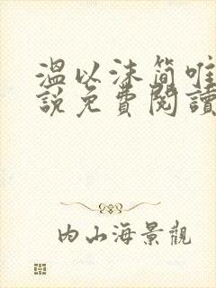 温以沫简唯轩小说免费阅读