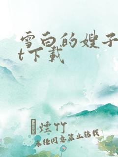 雪白的嫂子txt下载