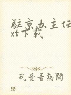 驻京办主任2txt下载