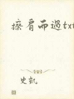 擦肩而过txt