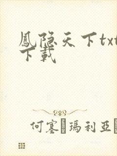 凤隐天下txt下载
