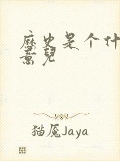 历史是个什么玩意儿