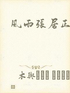 风雨张居正下载