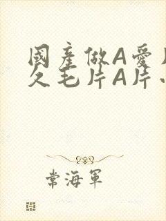 国产做A爱片久久毛片A片小说