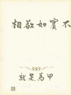 相敬如宾不相睹