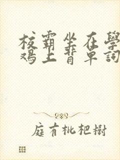 校霸坐在学霸的鸡上背单词