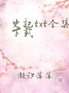 史记txt全集下载
