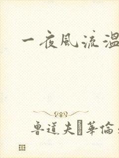 一夜风流温暮生