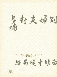 多对夫妇别墅群娇