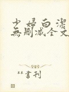 少 妇 白 洁无删减全文阅读