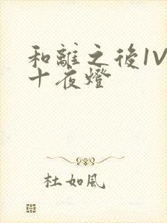 和离之后1V1十夜灯