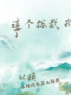 这个总裁 我要了