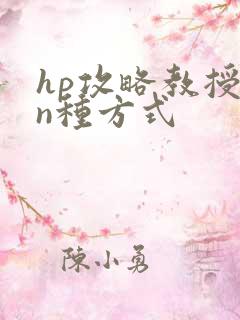 hp攻略教授的n种方式