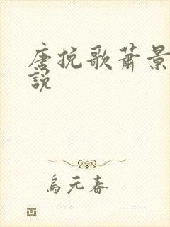 唐挽歌萧景弦小说