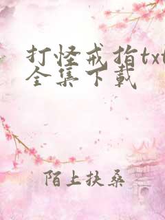 打怪戒指txt全集下载