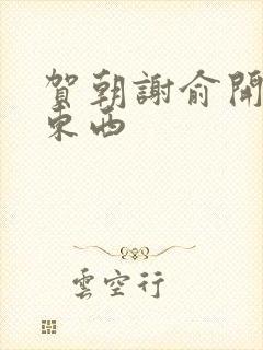 贺朝谢俞开车塞东西