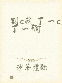 别c我了～c烂了～啊