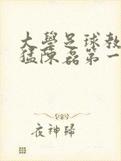 大学足球教练王猛陈磊第一篇