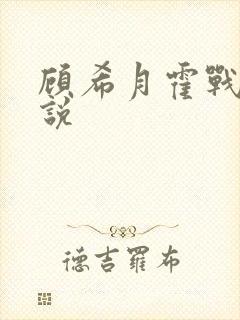 顾希月霍战霆小说