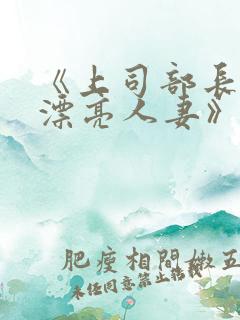 《上司部长出轨漂亮人妻》