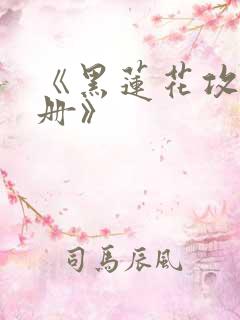 《黑莲花攻略手册》