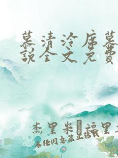 慕清泠席慕深小说全文免费阅读