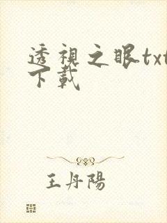 透视之眼txt下载