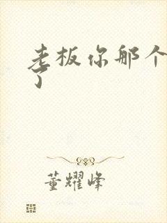 老板你那个太长了