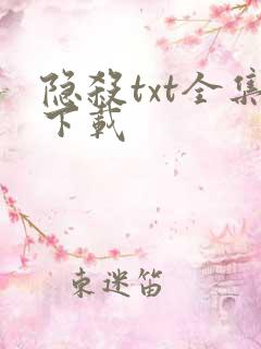 隐杀txt全集下载