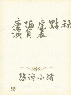 唐伯虎点秋香2演员表