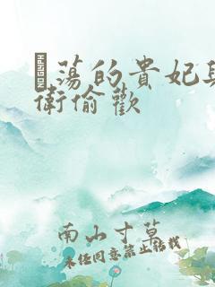 滛荡的贵妃与侍卫偷欢