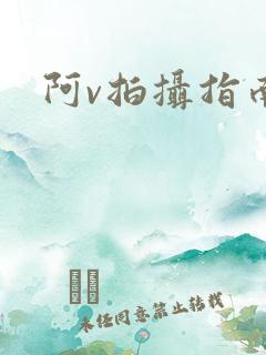 阿v拍摄指南
