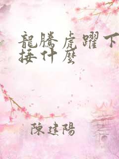 龙腾虎跃下一句接什么