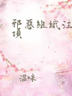 邪恶组织注意事项