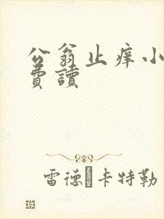 公翁止痒小说免费读