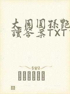 大团圆孙艳梅阅读答案TXT下载