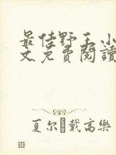 最佳野王小说全文免费阅读无弹窗