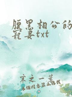 腹黑相公的庶女宠妻txt