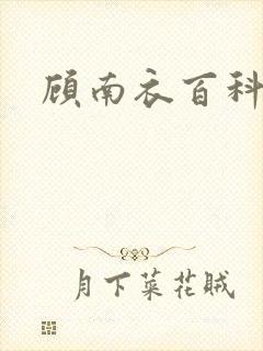 顾南衣百科