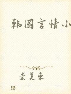 韩国言情小说