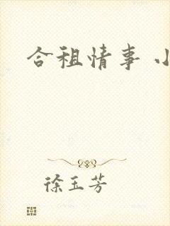 合租情事 小说