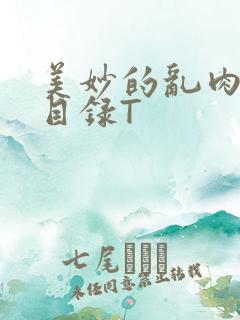 美妙的乱肉沉沦目录T