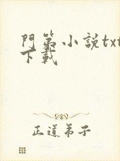 门第小说txt下载