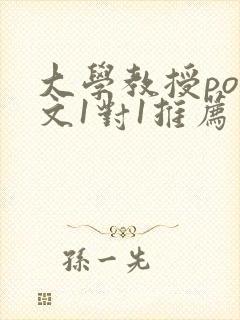 大学教授pop文1对1推荐